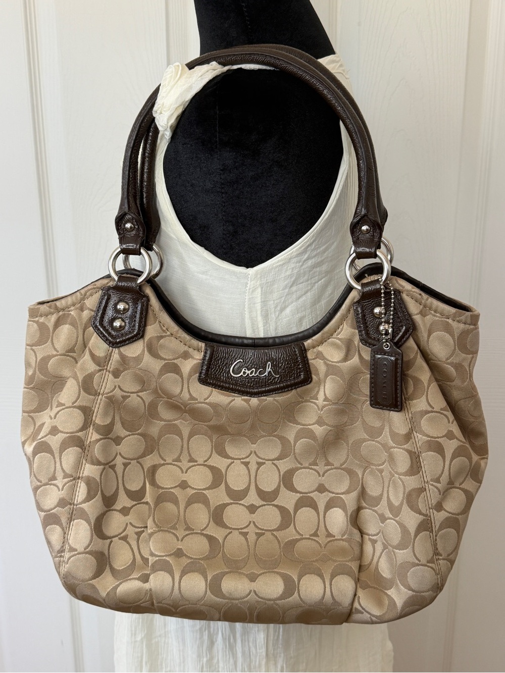 Coach Signature Jacquard Shoulder Bag